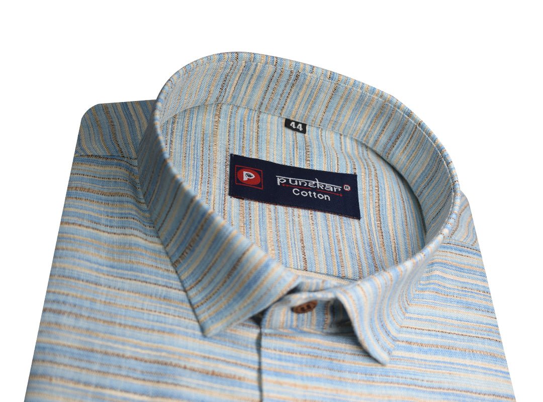 Blue Color Handmade Shirt For Men&