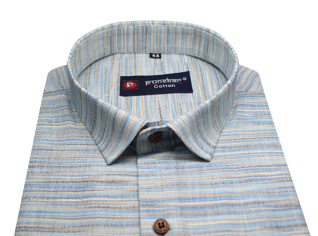 Blue Color Handmade Shirt For Men&